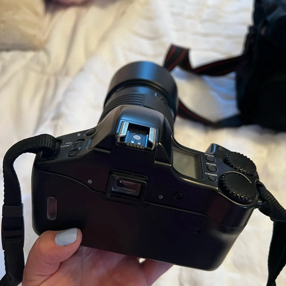 Vintage Yashica 300 Auto Focus 35 mm Film Camera with Black lens Carrying case